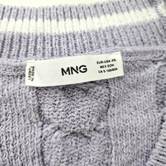 Mango Oversized Knit Vest, Size XS - Picture 3 of 4